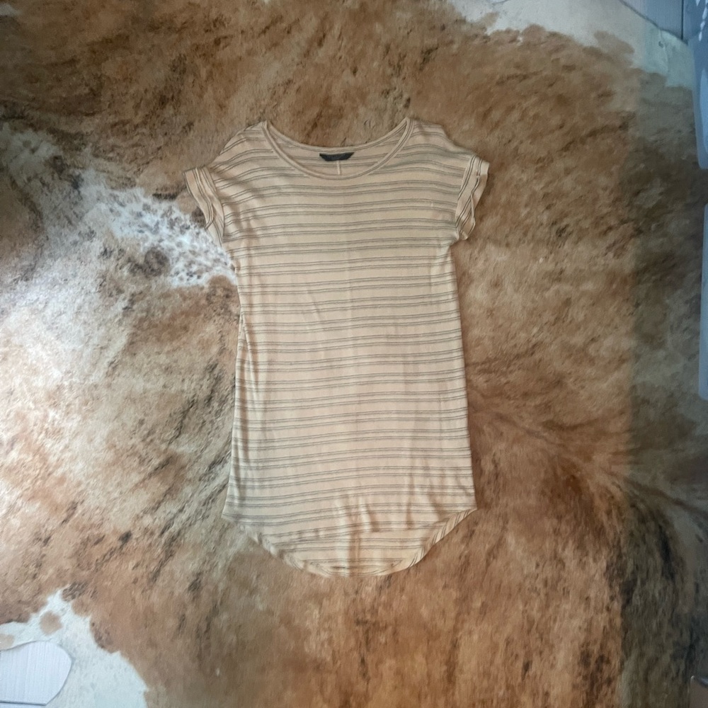 Short sleeve striped t shirt dress size medium